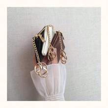 新款女士迷你零钱包，小型拉链钥匙扣钱包，薄型小巧零钱包，小零钱袋，男士化妆收纳袋钱包迷你钱包钱包旅行钱包零钱包钱包 - 彩色 - 查看 3