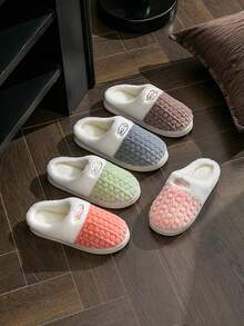 نعال منزلية للنساء، نعال وردية فاخرة من الفرو، ذات منصة وبطانة دافئة للشتاء، تصميم مفتوح سهل الارتداء والخلع، أحذية كاجوال مريحة، مناسبة للصالة والغرفة والحمام، نعال منزلية فاخرة للنساء