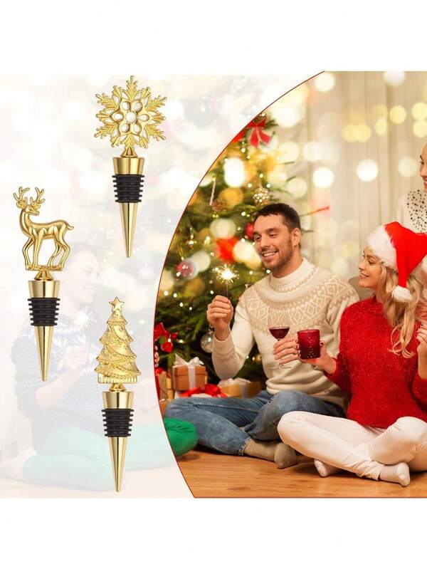 1 Stück dekorativer Hirsch Weinverschluss, coole Weinflaschen Verschlüsse für Glasflaschen, Kristall Flaschenverschluss passend für Standardflaschen, ausgefallene Dekor Weinzubehör