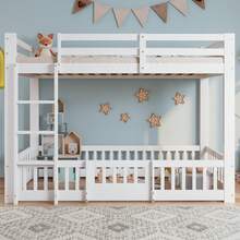 Kids Bedding Accessories - White + Solid Wood + 90cm*200cm - View 3