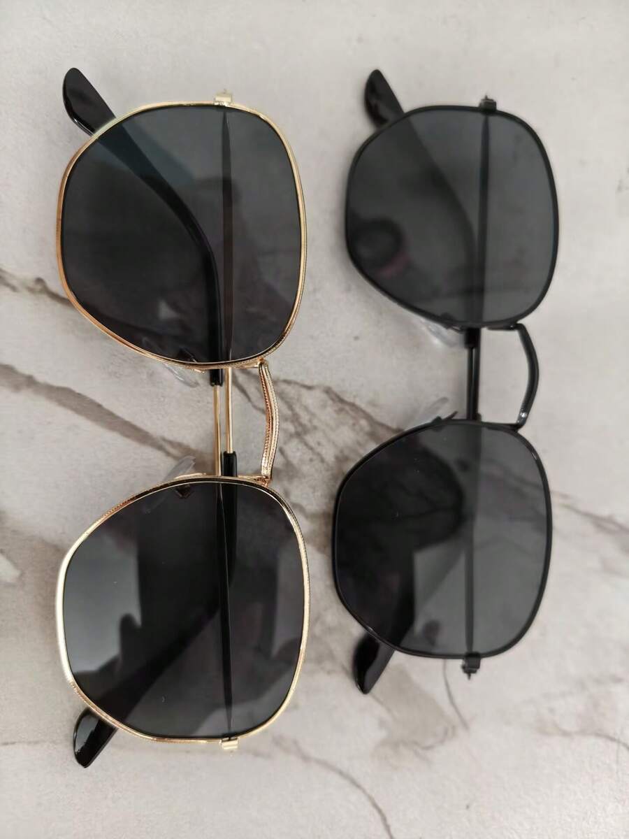 Retro Metal Round Frame Fashion Eyeglasses, Slimming Street Style