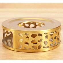 Réchaud à thé en acier inoxydable, chauffe-thé, réchaud de bureau isolé, réchaud chauffant, chauffe-thé à bougie, machine à thé d'extérieur, matériau épaissi robuste et durable, conduction de chaleur uniforme, conception compacte, facile à transporter, convient pour faire du thé, réchauffer le thé, chauffer le café, réchauffer les aliments, réchauffer le lait, simple et beau, surface ronde et lisse, conception de ventilation, scénarios d'utilisation illimités