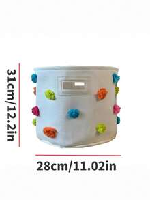 1pc Baby Toy Cloth Storage Bucket Diaper Sundries Storage Basket Dirty Clothes Storage Basket Three-Layer Thickened Storage Basket Baby Room Storage Basket / Bedroom Storage / Ins Style Storage Basket
