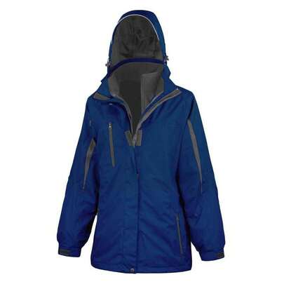 Result Womens/Ladies Journey 3 In 1 Jacket (Navy/Black)