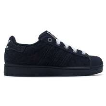 Giày thể thao cổ thấp unisex, kiểu dáng Superstar II mũi vỏ sò, ba sọc cổ điển, họa tiết mây đen trắng, JQ3211 - Đen/trắng - Xem 2