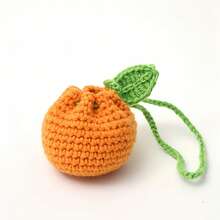 A Small Orange Storage Bag And A Handmade Woven Mini Handbag Can Be Used As A Cute Little Coin Purse Or Placed On A Bookshelf, Desktop, Or Side Table To Add Charm And Practicality To Your Space - 1pc - 查看 3