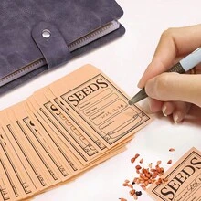 1set Seed Storage Organizer With 50 Envelopes Garden Seeds Storage Box Durable Sealing Seeds Envelope For Vegetable Seeds Storage