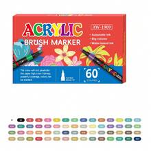 168 Farben Acrylfarb-Stifte, Doppelspitzen Kunst-Markerset, Feinspitzen Marker geeignet für Felsen-Malerei, Holz, Leinwand, Stein, Glas, Keramik, DIY Basteleien, Kunstschulbedarf