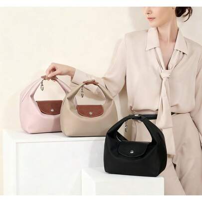 New Women's Nylon Tote Bag, Unique Design Commuter Minimalist Lunch Box Handbag, Fashion Multi-Function Shoulder Crossbody Wallet, Small Women's Bag, High-Quality Designer Brand Bag, Mini Crossbody Bag, Elegant Women's Daily Commute Bag, Multi-Purpose Handbag, Fashionable Small Bag, Minimalist Design, Durable Fabric, Lightweight Body, Shoulder Bag, Suitable For Professional Women In Office
