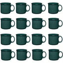 Set Of 16 Ceramic Campfire Mugs 15 Oz Green Coffee Tea Cups For Home Work Travel Camping Customizable Great For DIY Events Companies - màu xanh lá - Xem 1