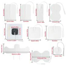 各种尺寸电极垫 2mm 针连接器替换凝胶垫 高品质 EMS 按摩贴片 适用于 TENS 装置 无纺布肌肉刺激器 最优价格 - 彩色 - 查看 5