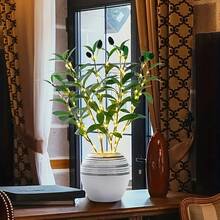 1 LED Olive Branch Fairy Light, A Battery-Powered Decorative Lamp, Suitable For Home, Wedding, Party, Christmas - Not Waterproof, Made Of PP And Plastic Materials, Ideal For Table And Cabinet Decoration (Battery Not Included)