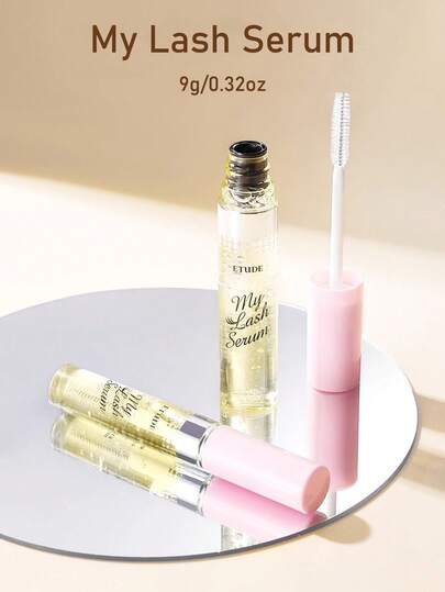 ETUDE 9g/0.32oz Travel Size Lash Serum | Nourishing & Strengthening | Lengthening & Volumizing | Gentle Formula | Promotes Lash Growth | Lightweight & Comfortable | Precise Applicator Brush
