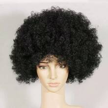 Halloween Men's Party Costume Explosive Hairstyle Curly Wig, Short Bright-Color Full Wig For Role Play - Multicolor - View 20