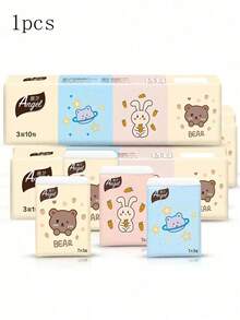 50包天然木质手帕，小袋子装薄纸，3层口袋薄纸，可爱又个性的面巾袋，适合婚礼礼物。高品质面巾、厕所和纸巾用途，耐用吸水，非常适合居家、圣诞节、万圣节、母亲节、情人节、宿舍