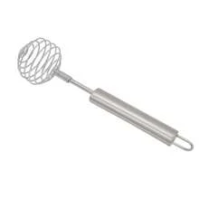 不锈钢球弹簧打蛋器，手持黄油搅拌器鳄梨土豆捣碎器手动打蛋器，搅拌机，厨房烘焙工具 - 彩色 - 查看 8