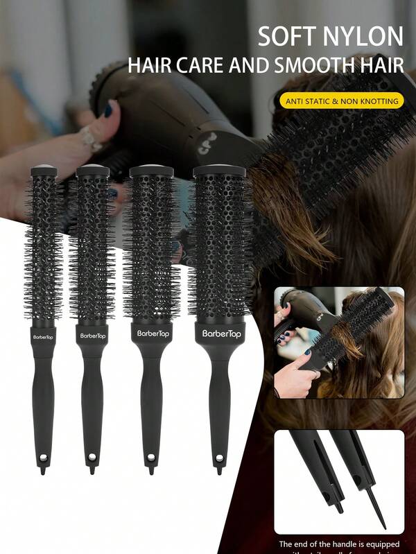 أدوات تصفيف الشعر من 4 أحجام لتمليس وتجعيد الشعر، مشط مضاد للكهرباء الساكنة، أدوات تصفيف الشعر، ضروريات السفر، تصفيف الشعر، حلاقة، فرشاة الشعر، فرشاة تسريح الشعر، فرشاة تجعيد الشعر، فرشاة الحواف، مشط الشعر، فرشاة الشعر، مجموعة فرش الشعر، مشط الشعر، مشط للتجعيد، فرشاة فك التشابك، فرشاة شعر للنساء، شعر، سفر، منتجات الشعر، أدوات الشعر، مستلزمات الشعر، حلاق، ملحقات الحلاق، صالون الحلاقة، معدات الحلاقة