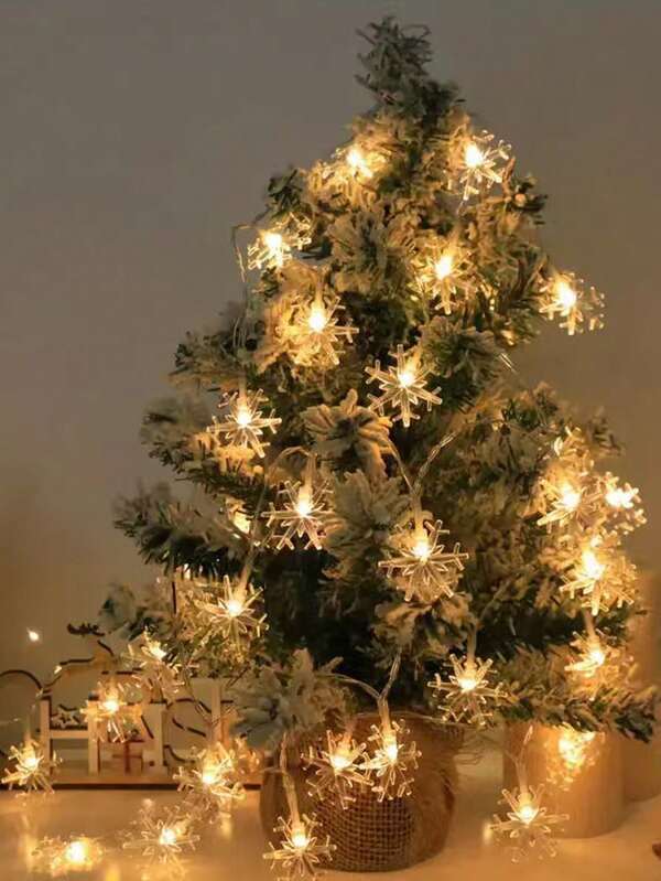 1 قطعة أضواء سلسلة بشكل نجمة الثلج، إضاءة ليد لجو عيد الميلاد، لون أبيض دافئ/ملون، لتزيين شجرة عيد الميلاد، ديكور المنزل، ديكور الجدران، ديكور حفلة عيد الميلاد، ديكور خارجي، ديكور حفل الزفاف، الشرفة، غرفة النوم، غرفة المعيشة، البار، المطعم، مستلزمات حفلة الحديقة، مناسبة لعيد الميلاد، عيد الحب، عيد الأم، عيد الأب، العودة إلى المدرسة، يمكن استخدامها كهدية عيد، هدية عيد ميلاد، هدية تدشين المنزل، هدية زفاف