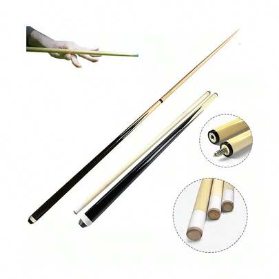 2 Tacos Billar De Maple Palos Snooker Desarmable Profesional