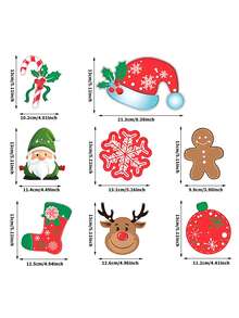 8 Peças Faixa de Natal Festiva com Letras Feliz Natal, Faixa de Papel Feliz Natal, Decoração de Festa com Bandeiras Vermelhas e Verdes Vintage do Papai Noel, Faixa Feliz Natal, Faixa de Natal Festiva, Guirlanda de Cartas do Papai Noel em Papel Grosso, Decoração de Parede para Feriados, Cenário para Fotos - Papai Noel, Biscoito de Gengibre, Boneco de Neve - Decoração Xadrez Rosa e Verde