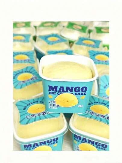 1pc Realistic Slow Rebound Fruit Ice Cream Cake Squeeze Toy, Super Soft Stress Relief Fidget Toy, Strawberry, Vanilla, Mango Ice Cream - Birthday Gift, Christmas Gift, Easter Gift, Gift, Perfect Gift, Gift (No Box Included)