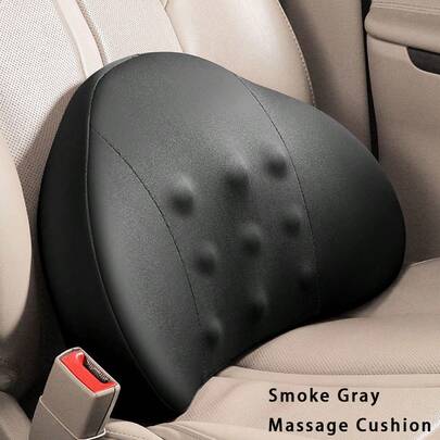 1 件全新 4 季通用轻奢腰部支撑车用按摩腰垫：柔软透气，舒适支撑腰部