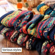 Stacking Socks Autumn And Winter Camouflage Bohemian Thicken