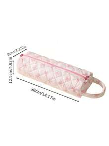 Nova Bolsa de Toucador com Estampa de Leopardo, Flor de Cerejeira e Laço, Bolsa de Armazenamento para Secador de Cabelo e Modelador de Cachos, Organizador de Ferramentas de Styling de Cabelo para Viagem, Presentes para Mulheres, Presentes de Natal, Ideias de Presentes para Mulheres