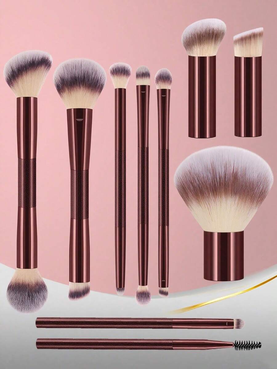 10 Peças Conjunto de Ferramentas de Maquiagem Incluindo: 10 Peças Conjunto de Pincéis de Maquiagem, Conjunto de Pincéis, Kit de Pincéis de Maquiagem, Conjunto de Pincéis de Maquiagem, Conjunto de Maquiagem Completo, Conjunto de Pincéis de Maquiagem, Kit de Maquiagem Completo, Kit de Pincéis, Conjunto de Pincéis de Maquiagem, Conjunto de Presentes de Maquiagem, Conjunto