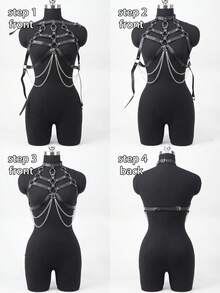 Chest Leather Harness With Chains Chain Chest Harness For Women Sexy Valentine's Day Gift Women's Waist Accessories