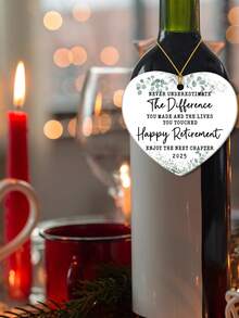 Thank You For The Amazing Person You Are For All That You Do And The Difference You Make, Heart Acrylic Sign, Christmas Tree Hanging Ornaments, Christmas Holiday Party Decor, Express Gratitude Christmas Gifts For Teacher/Family/Friends