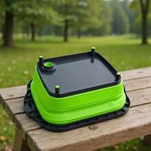 1 buc coș de scurgere pliabil, ustensilă de bucătărie multifuncțională, lavoar pliabil, găleată de chiuvetă de scurgere portabilă, tocator de chiuvetă din silicon încorporat pentru spălarea fructelor și legumelor