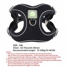 1pc No-Pull Dog Harness Reflective Dog Vest, Soft Mesh Comfortable Breathable And Adjustable Pet Harness With Handle For Outdoor Walking For Small And Medium Dogs - Black - View 13