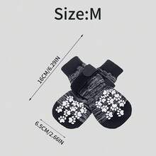 1 件防滑狗袜，防水不脱落狗鞋，户外使用的宠物袜子和鞋子，适合小型、中型和大型犬 - 灰色 - 查看 14