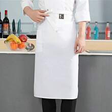 1PC Chef Apron Wholesale Half Body Restaurant Kitchen Work Apron Half Cut Waiter Chef Half Apron Black - Multicolor - View 5