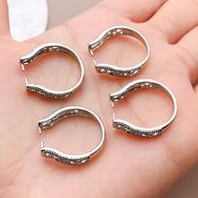 1/3/5 piezas Anillos en blanco chapados en oro de 18K con base ajustable y circonita para hacer joyas y manualidades DIY