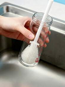 Set de 5 cepillos de limpieza de cocina, incluye cepillo para tazas, cepillo largo para botellas, cepillo quitamanchas de té, versátil para botellas, tazas, ranuras, herramientas de limpieza, regalo de Navidad