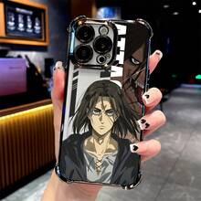 Funda de teléfono con personajes de dibujos animados compatibles con for  16, 15, 14, 13, 12, 11 Pro Max,  Plus, con una parte trasera suave transparente para evitar caídas. - Negro - Ver 2