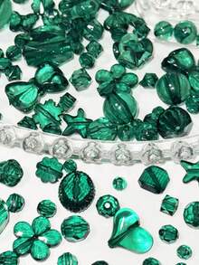 高奢华串珠DIy手工混色仿古感怪异小众项链手链发夹耳环设计材料批发现货多用途穿孔发饰项链、穿孔鞋、手机链设计 - 彩色 - 查看 7