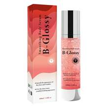 Suero corporal alisador B-Glossy - Manteca de karité, ácido hialurónico anti-arrugas, tratamiento corporal hidratante y iluminador para rostro, cuello y manos - Reduce visiblemente las líneas finas y restaura un brillo juvenil - 3.38 Fl.Oz/100ml