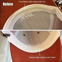 Sweat-Absorbing And Anti-Slip Cap Stickers - Sports Invisible Lining Stickers (Black/White Two-Color Polyester), Stickers And Use, No Need To Wash, A Must-Have For Gyms And Outdoor Activities, Baseball Cap Anti-Sweat And Deodorizing Set