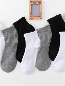 3/6er Doppelpack Sortiment: Schwarz/Weiß/Grau Mehrfarbige Mischung & Passende einfarbige Optionen Unisex Knöchelsocken geeignet für alle Jahreszeiten Knöchelsocken mit minimalistischem einfarbigem Design Passende Socken für Paare