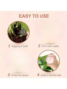 1/2/3/4 peças Regador de Tulipa, Regador Automático, Regador Preguiçoso, Dispositivo de Gotejamento para Rosas, Regador para Vasos