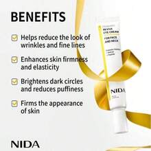 NIDA Peptide Propolis Renewal Serum+Revive Eye Cream For Face And Neck(1.35fl.Oz/40ml)-Wrinkles Fine Lines Aging Skin Daily Radiant Fine Lines, Cell Turnover, Radiant Skin, Moisture Retention - 杏色 - 查看 5