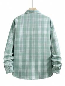 Whitmere Men's Plaid Casual/Business Long Sleeve Shirt, Spring/Autumn - Multicolor - View 4