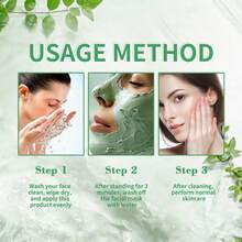 120g Mascarilla exfoliante de tomate de limpieza profunda, una mascarilla de arcilla infundida con extractos de menta y centella asiática, limpia en profundidad, hidrata, mejora los poros, elimina los puntos negros, reafirma la piel facial, dejándola talla grande suave. Adecuado para el cuidado facial diario. Otoño.