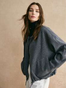 Women's Casual Wool Blend Jacket, Autumn/Winter