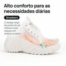 Buffalo Women's High Platform Sneakers Tractor Shoe 7cm High Promotion - White - View 10