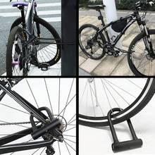 Candado en U para Bicicleta Combinación Segura Antirrobo para Trabajo Pesado con Grillete de 1.2M Cable de Longitud Llaves y Soporte de Montaje Resistente para Scooters, Motocicleta y Más (Negro) - Negro - Ver 11