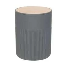 Basurero Gris con Tapa Giratoria Namaro Design| Diseño Soho con Detalle en Bamboo| Papelero Moderno para Oficina, Hogar o Baño| Capacidad Ideal, Práctico y Elegante - 1 - Ver 7